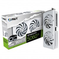 Відеокарта GF RTX 5060 Ti  8GB GDDR7 White OC Palit (NE7506TU19P1-GB2062M)