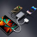 Swissten Батарея універсальна SWISSTEN 20000mAh SPACE 22/5W PD QC w/built-in cables USB-C/LIGHTNING Silver (8595217490598)