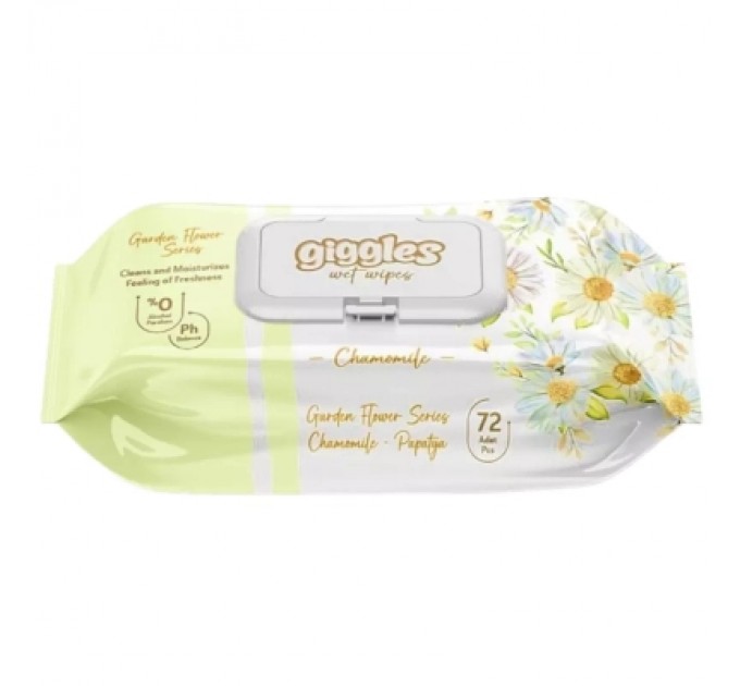 Дитячі вологі серветки Dolphin Chamomile з клапоном 72 шт (8680131207411)