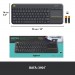 Logitech Клавіатура Logitech K400 Plus Touch Wireless UA Black (920-007145)