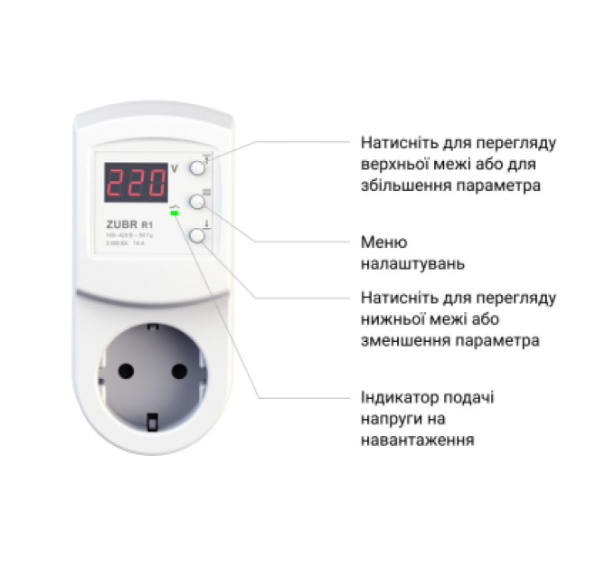 ZUBR Реле напруги ZUBR R116y