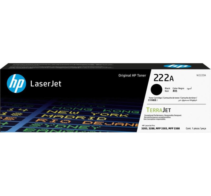 HP Картридж HP 222A CLJ Pro 3203/3303 Black (W2220A)