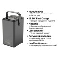 HOCO Батарея універсальна HOCO 100000mAh Endure 22.5W PD, QC, LED Lamp, Black (DB03 / 714721)