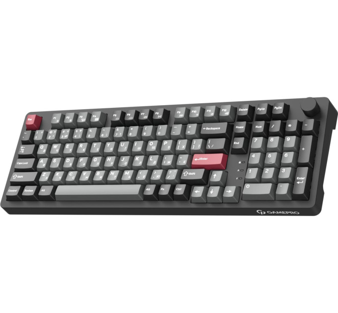 GamePro Клавіатура бездротова GamePro Asgard Drakkar Keychron Super Red Switch Black (MK305BK)