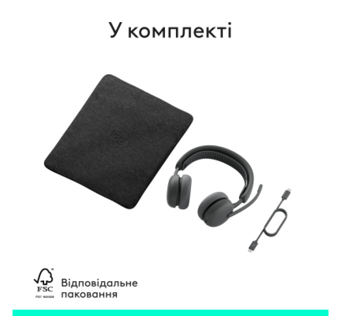 Logitech Навушники Logitech Zone Wireless 2 ES Graphite (981-001503)