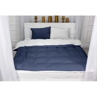 Постільна білизна MirSon Велюр Winter Frost 28-0001 + 28-0006 Bellflower Velvet 2х160х220 (2200004004662)