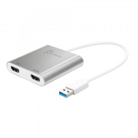 Адаптер USB-A to 2xHDMI F dual display J5create (JUA365-N)