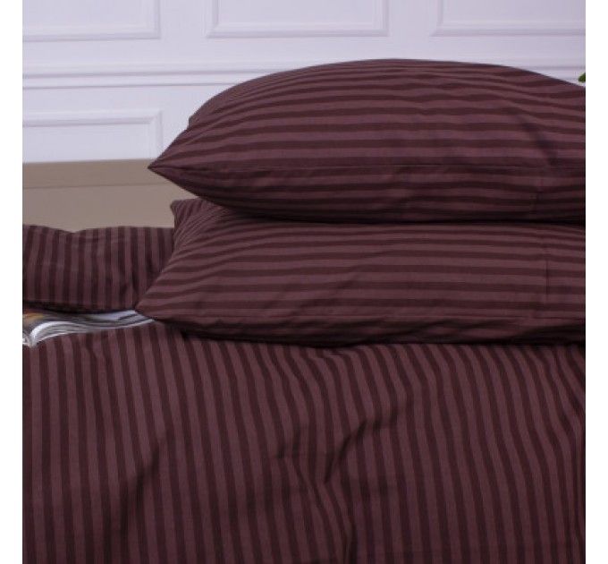 Наволочка MirSon Ranforce Elite 17-0617 Stripe Brown 50х50 см (2200008202491)