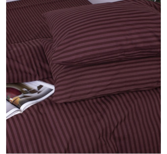 Наволочка MirSon Ranforce Elite 17-0617 Stripe Brown 50х50 см (2200008202491)