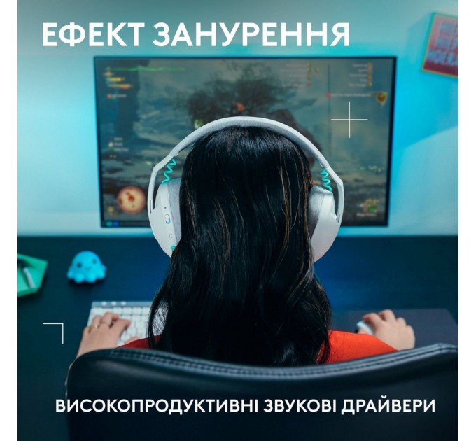 Гарнітура Logitech G321 Lightspeed White (981-001569)