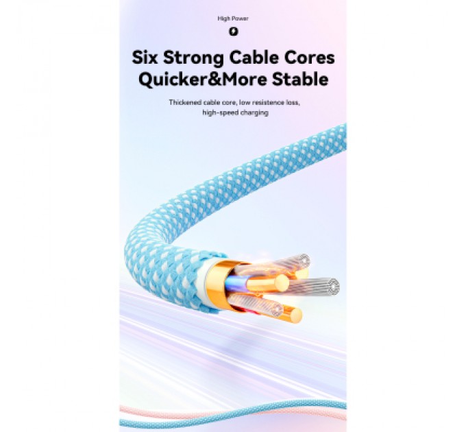 Дата кабель USB-C to Lightning 1.0m 20W blue Essager (EXCTL-WL03-P)