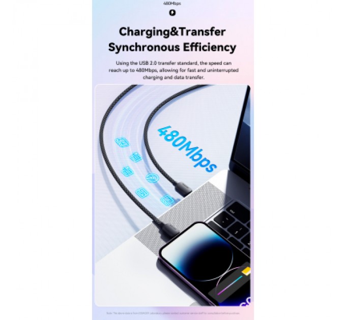 Дата кабель USB-C to Lightning 1.0m 20W blue Essager (EXCTL-WL03-P)