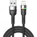 Дата кабель USB 2.0 AM to Lightning 1.0m 2.4A black Essager (EXCL-XCD01)