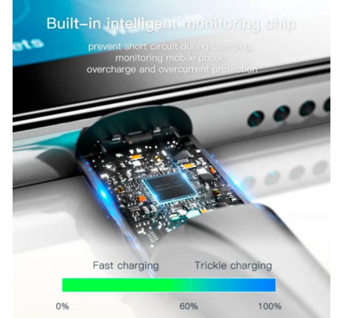 Дата кабель USB 2.0 AM to Micro 5P 1.0m 3A black Essager (EXCM-LS01)