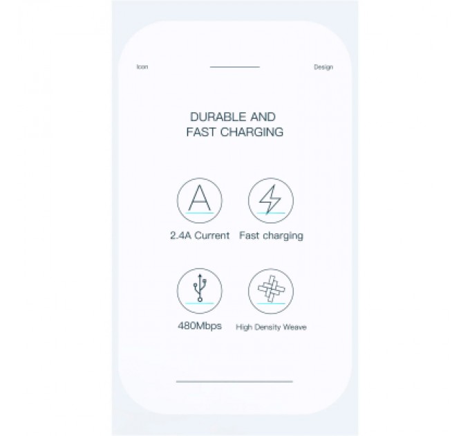 Дата кабель USB 2.0 AM to Micro 5P 1.0m 3A black Essager (EXCM-LS01)