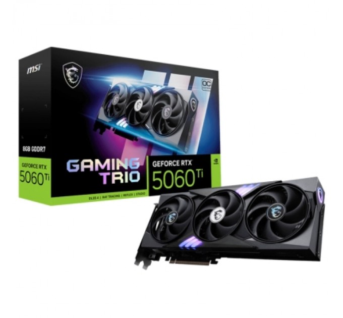 Відеокарта MSI GeForce RTX5060Ti 8Gb GAMING TRIO OC (RTX 5060 Ti 8G GAMING TRIO OC)
