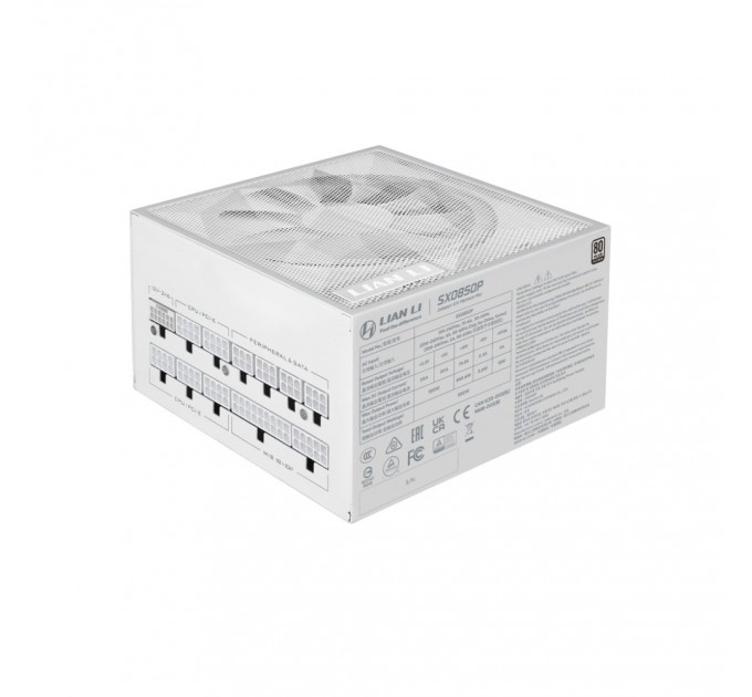 Блок живлення Lian Li SX0850P White, EU Cord (G9P.SX0850P.W000.EU)