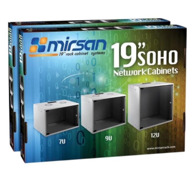 Mirsan Шафа настінна Mirsan SOHO 9U 19" 535x600 мм (MR.SOH09U60DE.02)