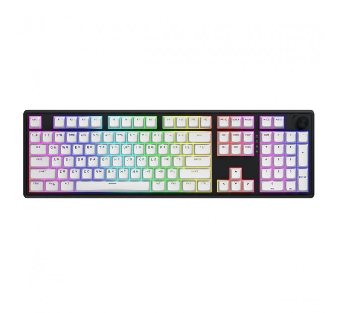 Клавіатура бездротова Hator Skyfall 100 Wireless Black-White (HTK3100UA)