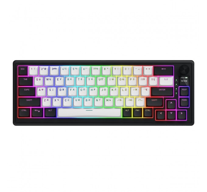 Клавіатура бездротова Hator Skyfall 65 MAG Ultima 8K Wireless Black/White (HTK3860UA)