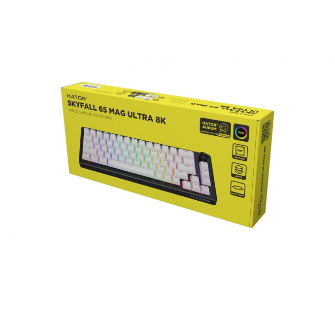 Клавіатура Hator Skyfall 65 MAG Ultra 8K Black/White (HTK1860UA)