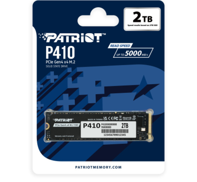 Patriot Накопичувач SSD M.2 2280 2TB Patriot (P410P2TBM28H)
