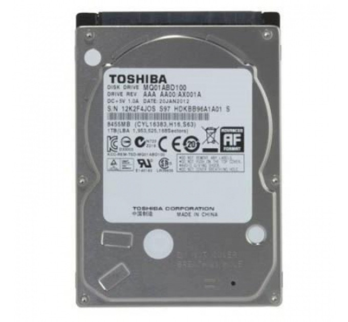 TOSHIBA_ Накопичувач HDD 2.5" SATA 1Tb Toshiba 5400rpm 8Mb (MQ01ABD100) ref