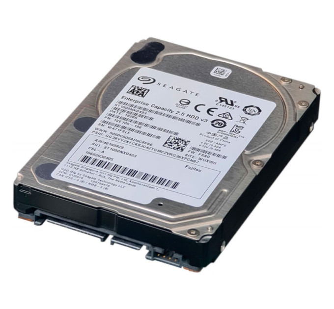 Seagate Накопичувач HDD 2.5" SATA 1.0TB Seagate Enterprise Capacity 7200rpm 128MB з перехідником на 3.5 дюйма (ST1000NX0423)_Refurbished