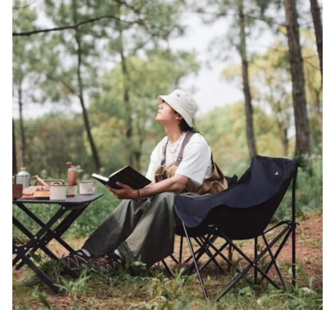Naturehike Стілець складаний Naturehike Stellaluna T01 CNH23JU13002, L, чорний (6975641889038)