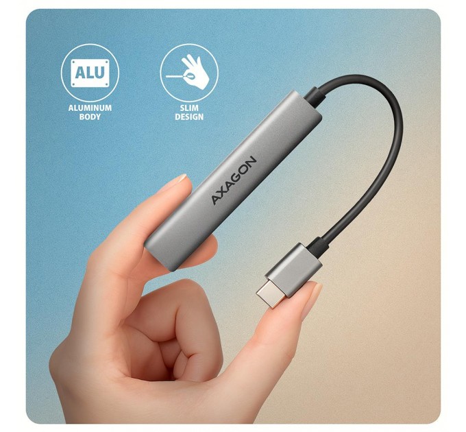 Концентратор USB3.2 4PORT 0.12M HUE-STC AXAGON