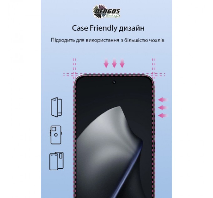 Скло захисне Dengos Full Glue Xiaomi 15T/15T Pro Black (TGFG-430)