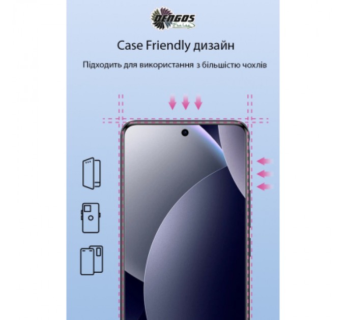 Скло захисне Dengos Full Glue Xiaomi Redmi Note 15 Pro 5G Black (TGFG-427)