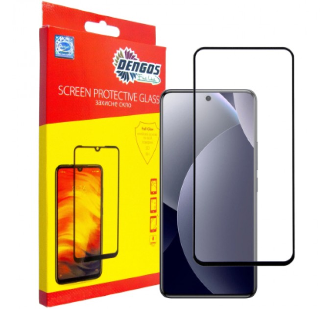 Скло захисне Dengos Full Glue Xiaomi Redmi Note 15 Pro 5G Black (TGFG-427)