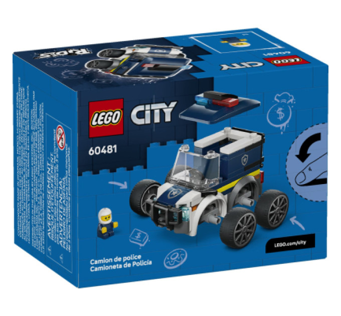 LEGO Конструктор LEGO City Автівки — Поліцейська вантажівка (60481)