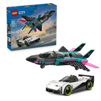 Конструктор LEGO City Реактивний літак проти автомобіля (60489)