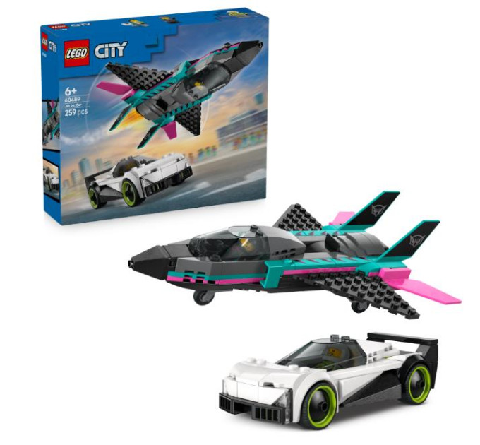 LEGO Конструктор LEGO City Реактивний літак проти автомобіля (60489)