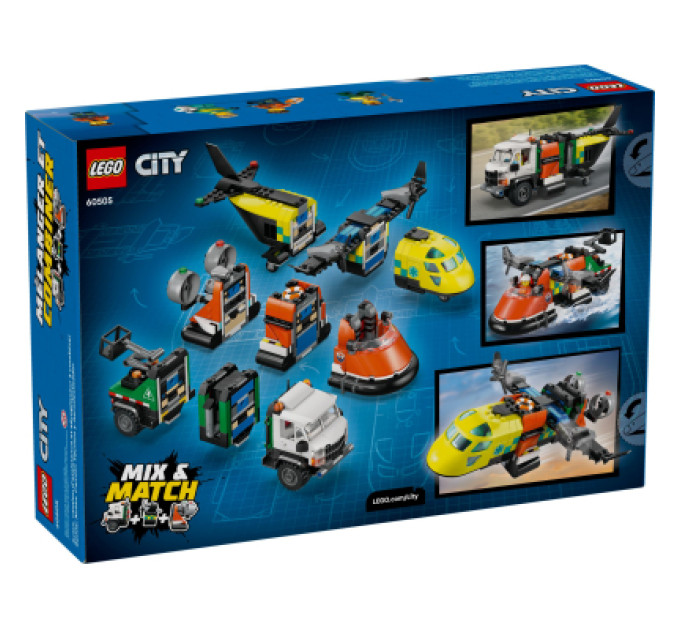 LEGO Конструктор LEGO City Ремікс літака, вантажівки та судна на повітряній подушці (60505-)