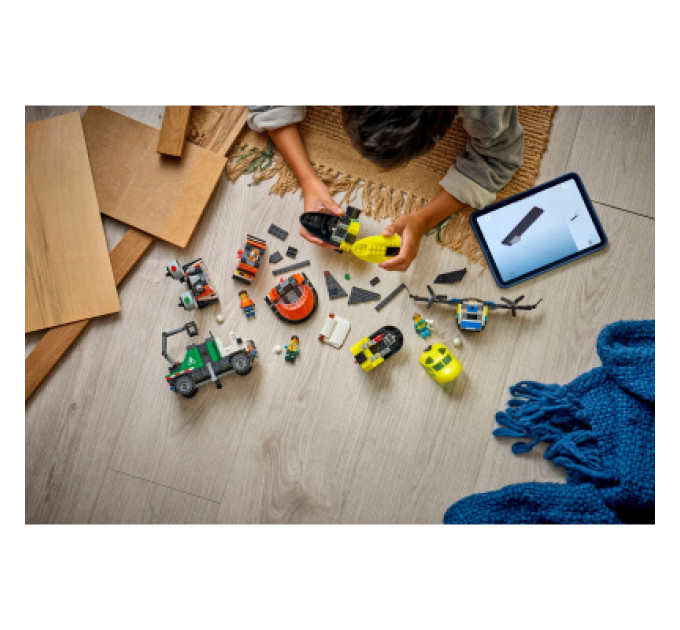 LEGO Конструктор LEGO City Ремікс літака, вантажівки та судна на повітряній подушці (60505-)