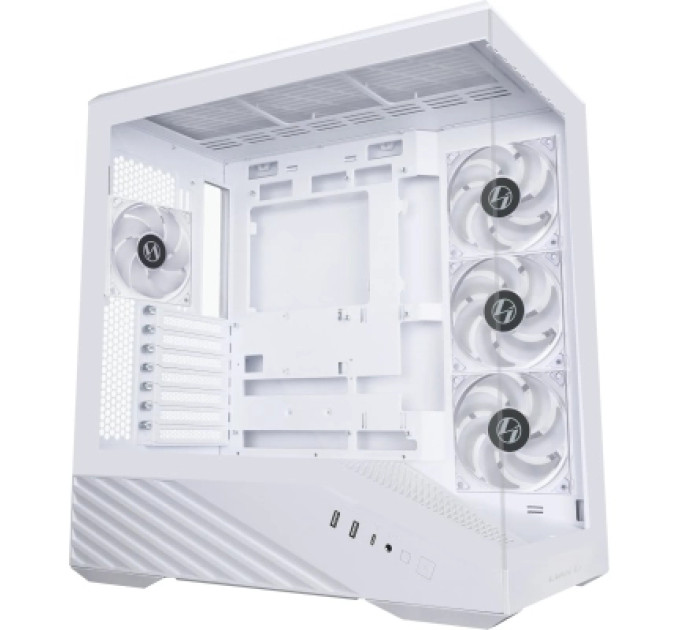 Lian Li Корпус для ПК Lian Li V100R case with pre-installed four 120mm RGB PWM fan, White (G99.V100RW.01)