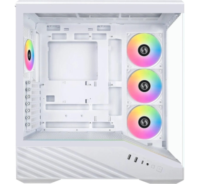 Lian Li Корпус для ПК Lian Li V100R case with pre-installed four 120mm RGB PWM fan, White (G99.V100RW.01)