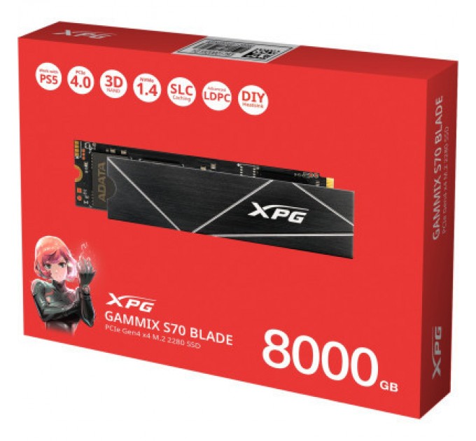 ADATA Накопичувач SSD M.2 2280 8TB ADATA (AGAMMIXS70B-8000G-CS)