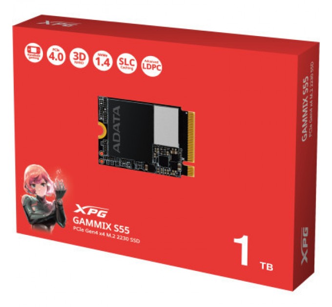 ADATA Накопичувач SSD M.2 2230 1TB GAMMIX S55 ADATA (SGAMMIXS55-1T-C)