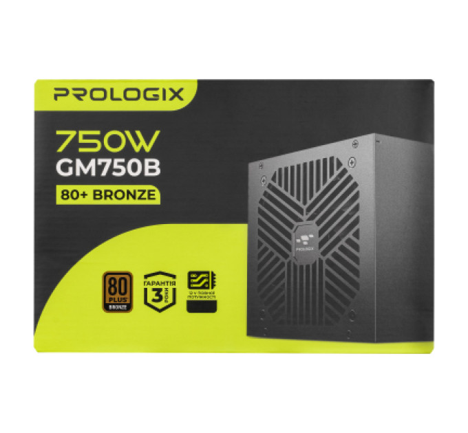 Prologix Блок живлення Prologix 750W (GM750B 750W 80+ Bronze)