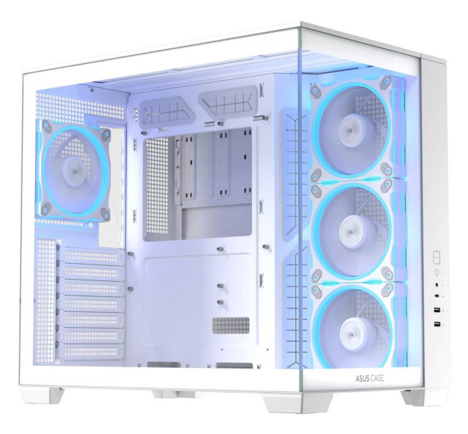 ASUS Корпус Asus A32 Plus White Tempered Glass (90DC00S3-B19000)