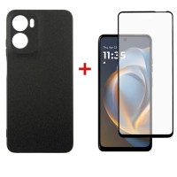 Чохол до мобільного телефона Dengos Motorola G05 Carbon+glass Blue (DG-KM-178)