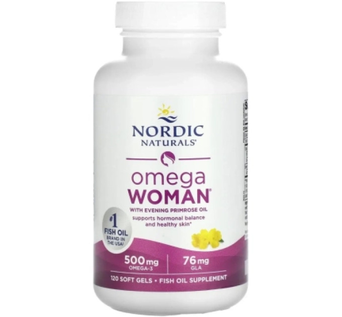 Nordic Naturals Вітамінно-мінеральний комплекс Nordic Naturals Омега для жінок з маслом примули вечірньої, смак лимон (NOR-01780)