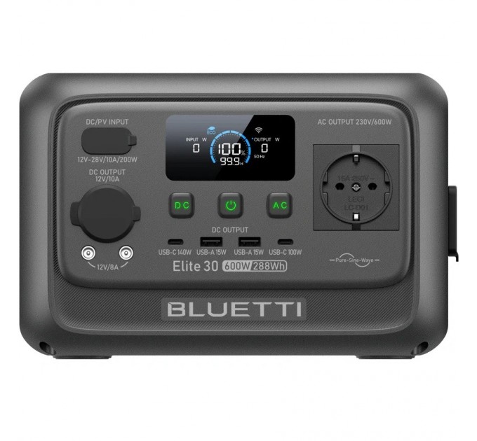 Зарядна станція Bluetti Elite 30 V2, 600W, 288Wh_OEM