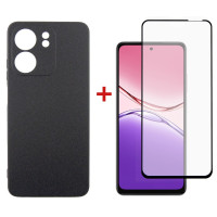 Чохол до мобільного телефона Dengos Oppo A5x Carbon+glass Black (DG-KM-175)