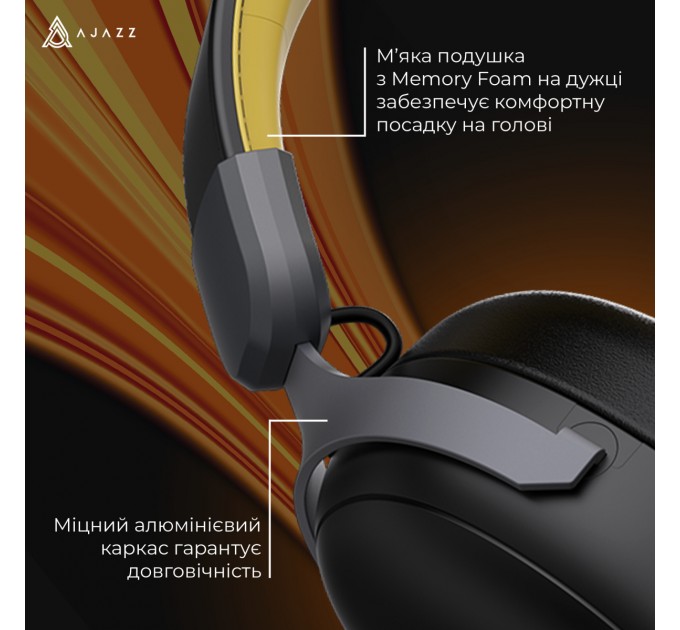 Bluetooth-гарнітура Ajazz AHM08 MAX 3-Mode Black (AHM08-MAX-BGY)