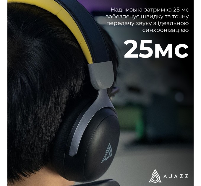Bluetooth-гарнітура Ajazz AHM08 MAX 3-Mode Black (AHM08-MAX-BGY)